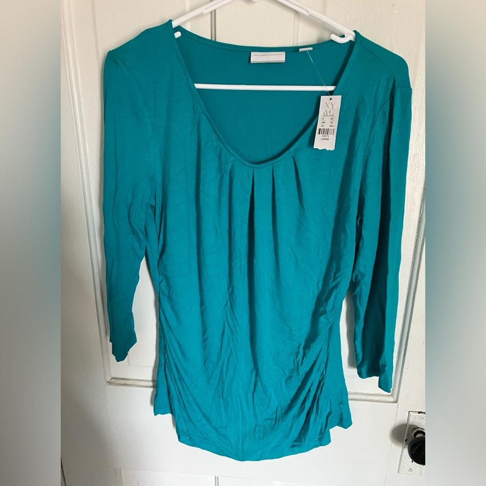 Nwt ny&c turquoise top